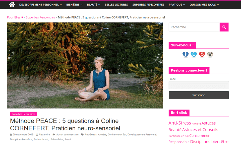 Coline Cornefert praticienne neuro-sensoriel à Nantes