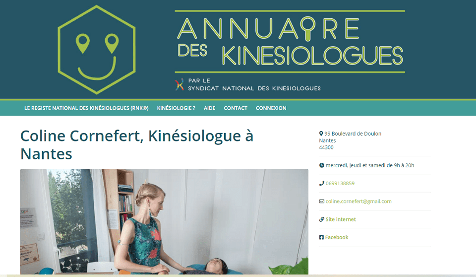Coline Cornefert Kinésiologue à Nantes