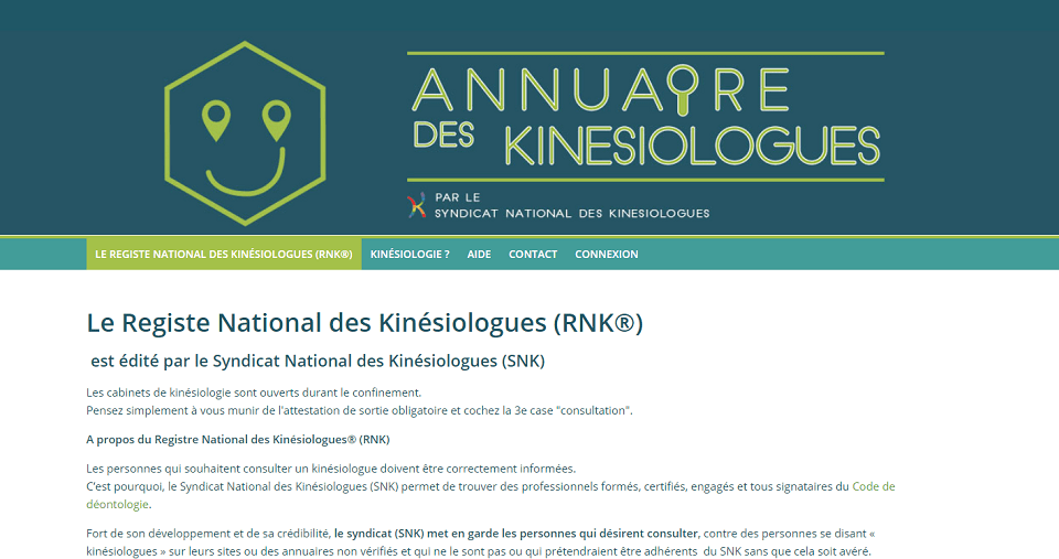 Registre National des Kinésiologues